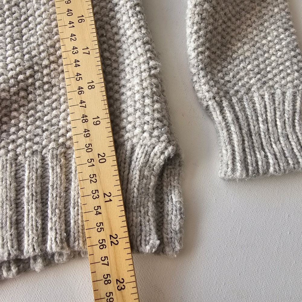 Marine Layer Fair Isle Knit‎ Pullover Sweater Wool Blend Light Gray Women's XS - Picture 8 of 9